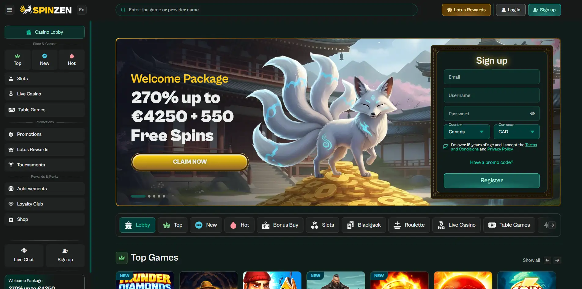 Spinzen Casino